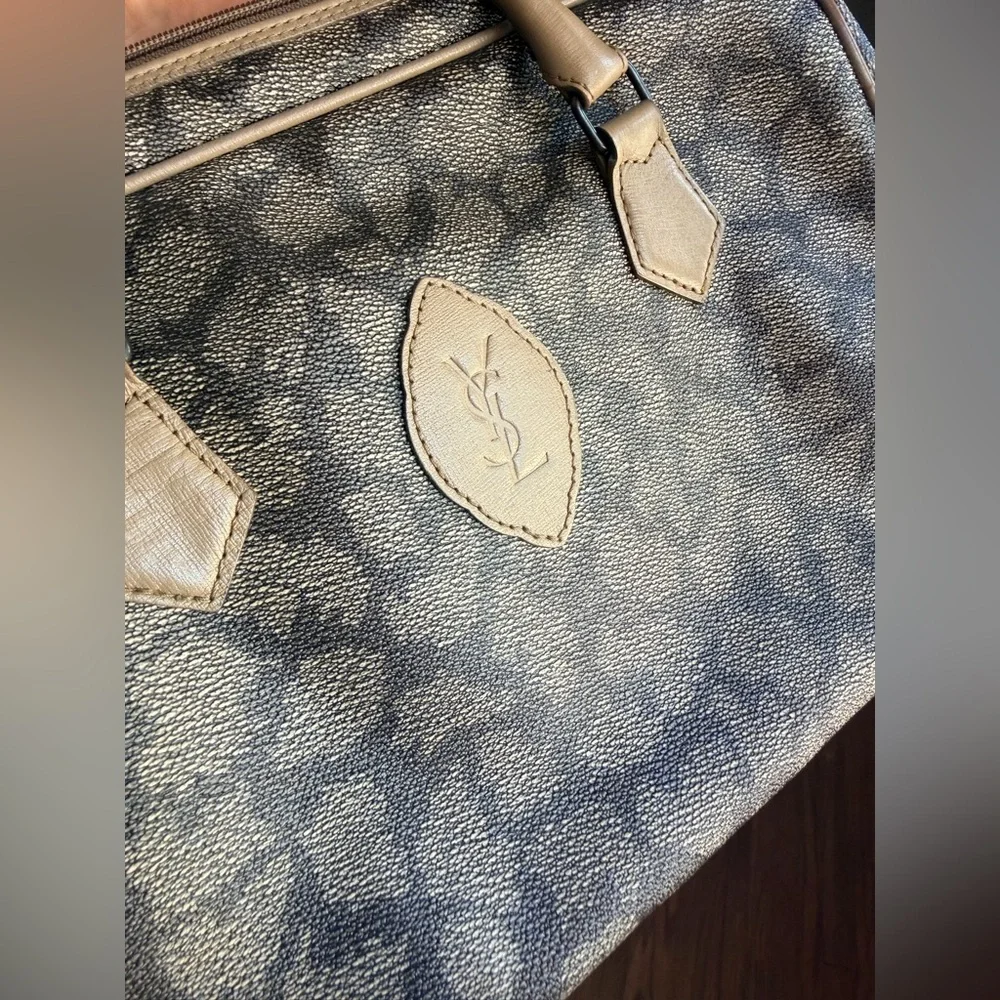 Vintage YSL Giraffe Leather Boston Bag - Picture 8 of 9